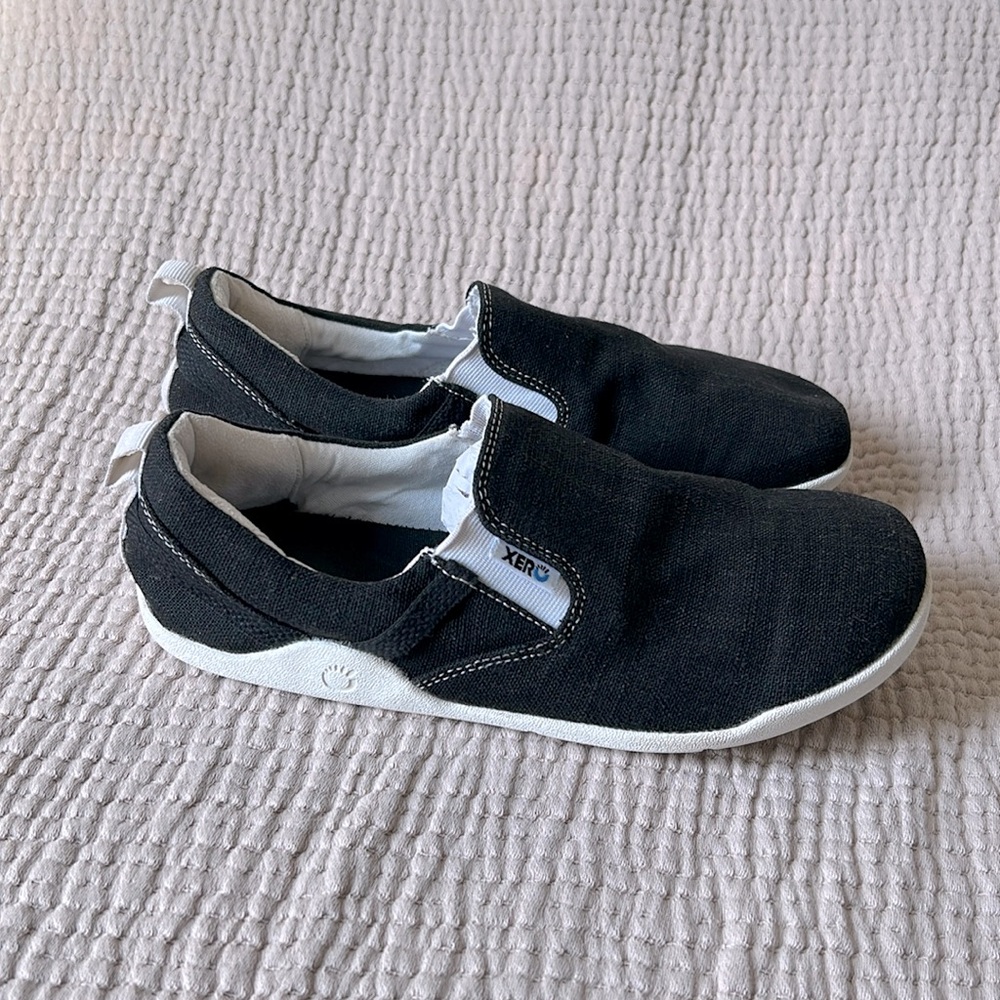 Xero Aptos Womens Shoes 8 Casual Hemp Slip On Sneaker Black Barefoot Minimalist